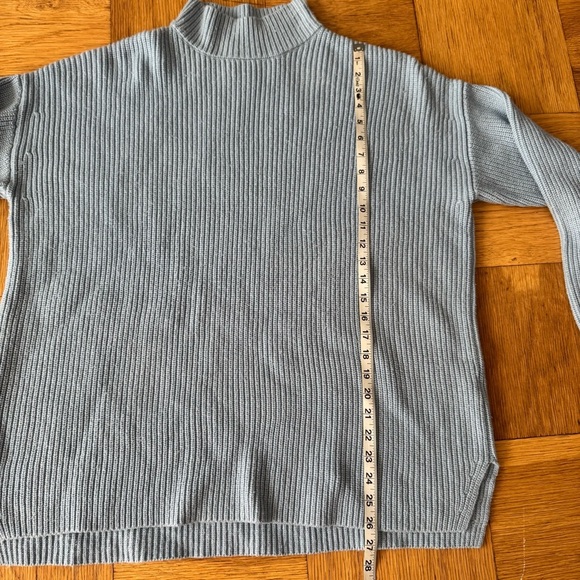 Suboo Oversized Isla Sweater Medium Ribbed Knit Light Blue - Picture 6 of 7